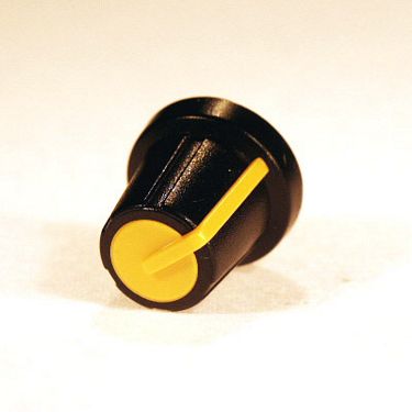 Gałka N-2 CZARNA WSKAŹNIK ŻÓŁTY