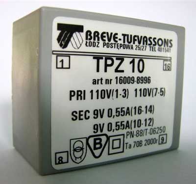 2a80f2035aa855704ff9c9a803a1abd1.jpg Transformator TPZ 10/D 110/9-9V