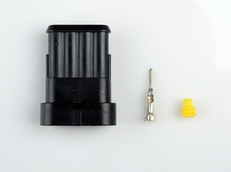 Gniazdo złącza 4-styk.Euro z uszczel.1kpl