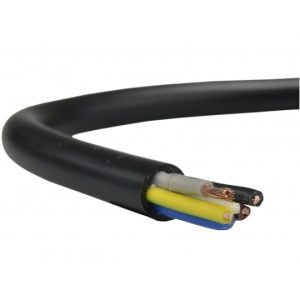 PRZEWÓD PRĄDOWY H05VV-F/OWY 500V 5x2,5 LINKA czarny