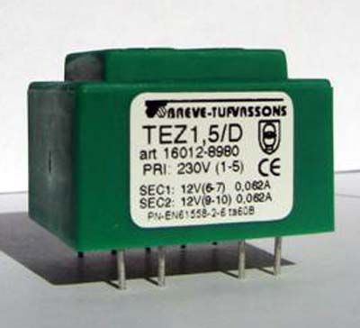 Transformator TEZ 1.5/D 230/12-12V