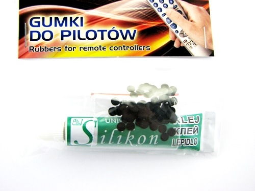 Gumki 100SZT Z KLEJEM do pilota