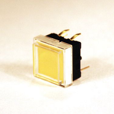 Przełącznik przyciskany podświetlany M1-2-2  YELLOW = ST-12-2S2FC-G