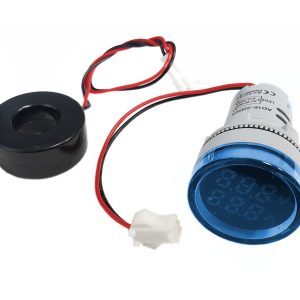 Woltomierz/amperomierz LED 28mm 60-500V/100A