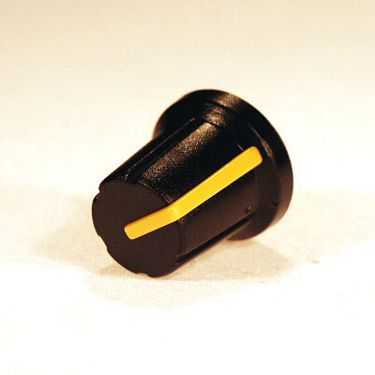 Gałka N-1 CZARNA WSKAŹNIK ŻÓŁTY