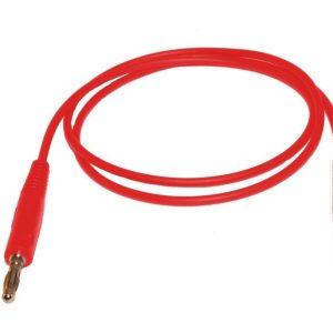 Przewód pomiarowy do miernika 2x bananki wtyk-wtyk czerwony
