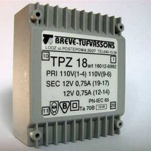 Transformator TPZ 18/D 110/6-6V