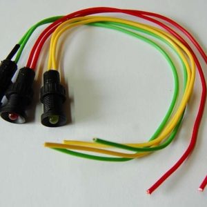 KONTROLKA LED 5MM 12V DC NIEBIESKA MIGAJĄCA