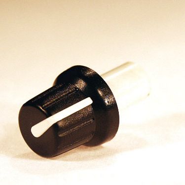 Gałka N4P CZARNA WSKAŹNIK BIAŁY