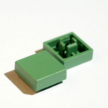 PRZYCISK 12X12 ZIELONE (N75)