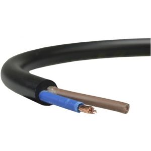 Przewód prądowy H05VV-F/OMY 500V 2x1 czarny