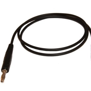 Przewód pomiarowy do miernika 2x bananki wtyk-wtyk czarny