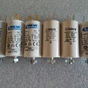 Zestaw serwisowy kondensatorów rozruchowych (silnikowych) 1-6uF