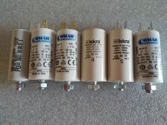 d667c21de1d5622d981bc0e8d9f905cd.jpg Zestaw serwisowy kondensatorów rozruchowych (silnikowych) 1-6uF
