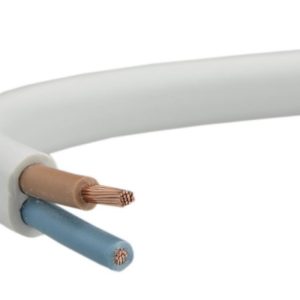 Przewód prądowy H03VVH2-F/OMYp 300V 2x1 płaski biały