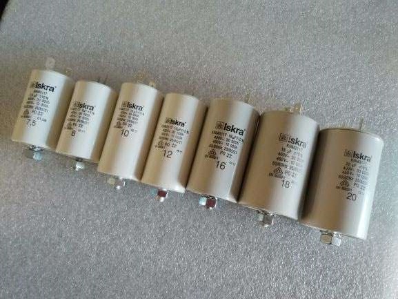 Zestaw serwisowy kondensatorów rozruchowych (silnikowych) 7,5-20uF