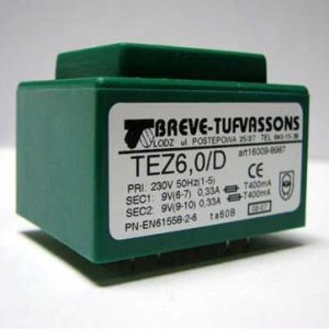 Transformator TEZ 6/D 230/9-9V