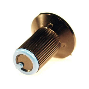 Gałka N-0  CZARNA WSKAŹNIK NIEBIESKI OŚ 6MM