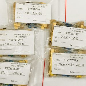 Zestaw rezystorów metalizowanych 0.5W