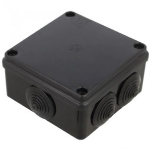 Puszka instalacyjna 150x110x70mm  szara z dławikam