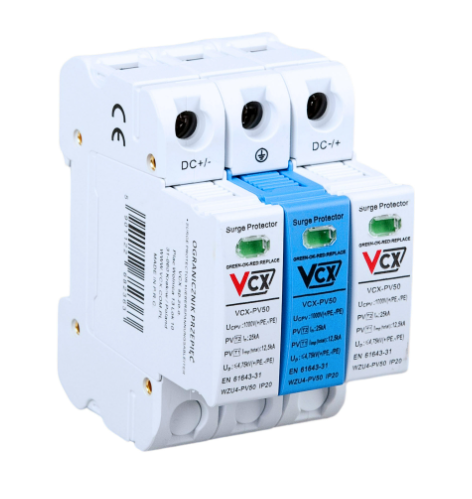 OGRANICZNIK PRZEPIĘĆ VCX PV50 B+C 12,5KA 3P DC
